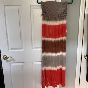 Tie-dye maxi dress